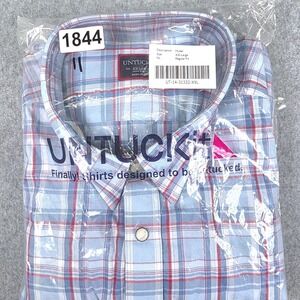 UNTUCKit Muller Button Down‎ Shirt Mens Size XX-Large Blue/Red Plaid Long Sleeve